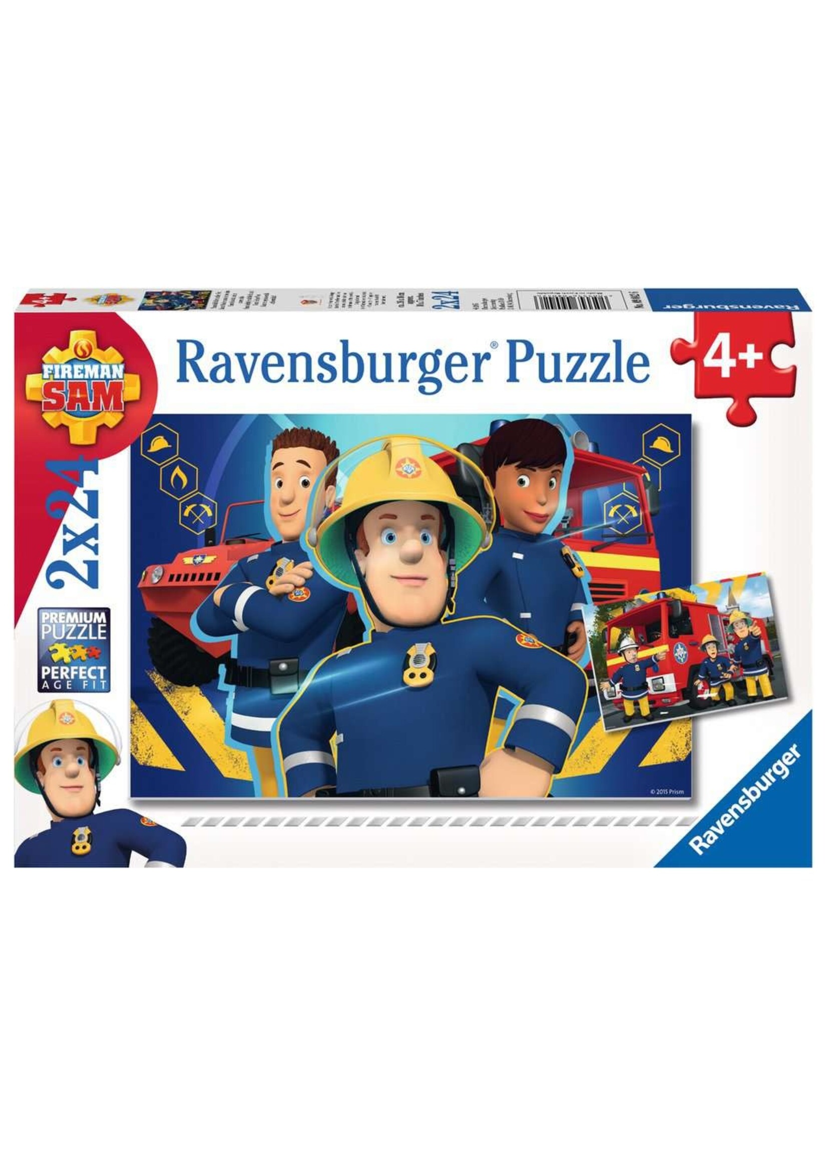 Ravensburger Ravensburger puzzel Brandweerman Sam - Sam helpt je uit de Brand (2x 24 stukjes)