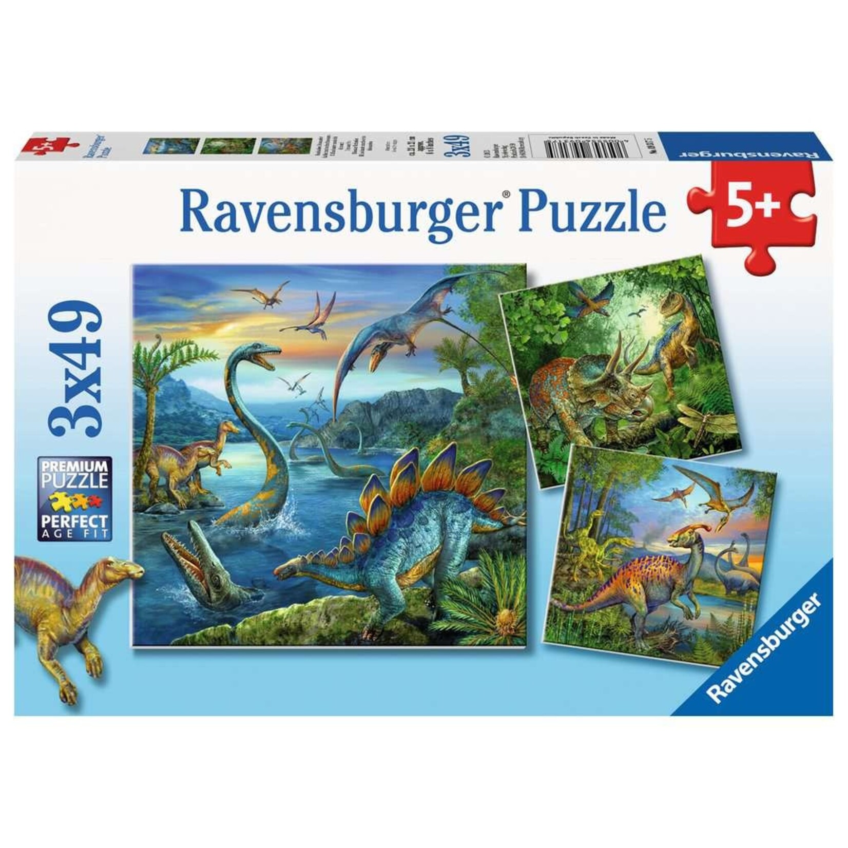 Ravensburger Ravensburger puzzel Dinosauriërs (3x49 stukjes)