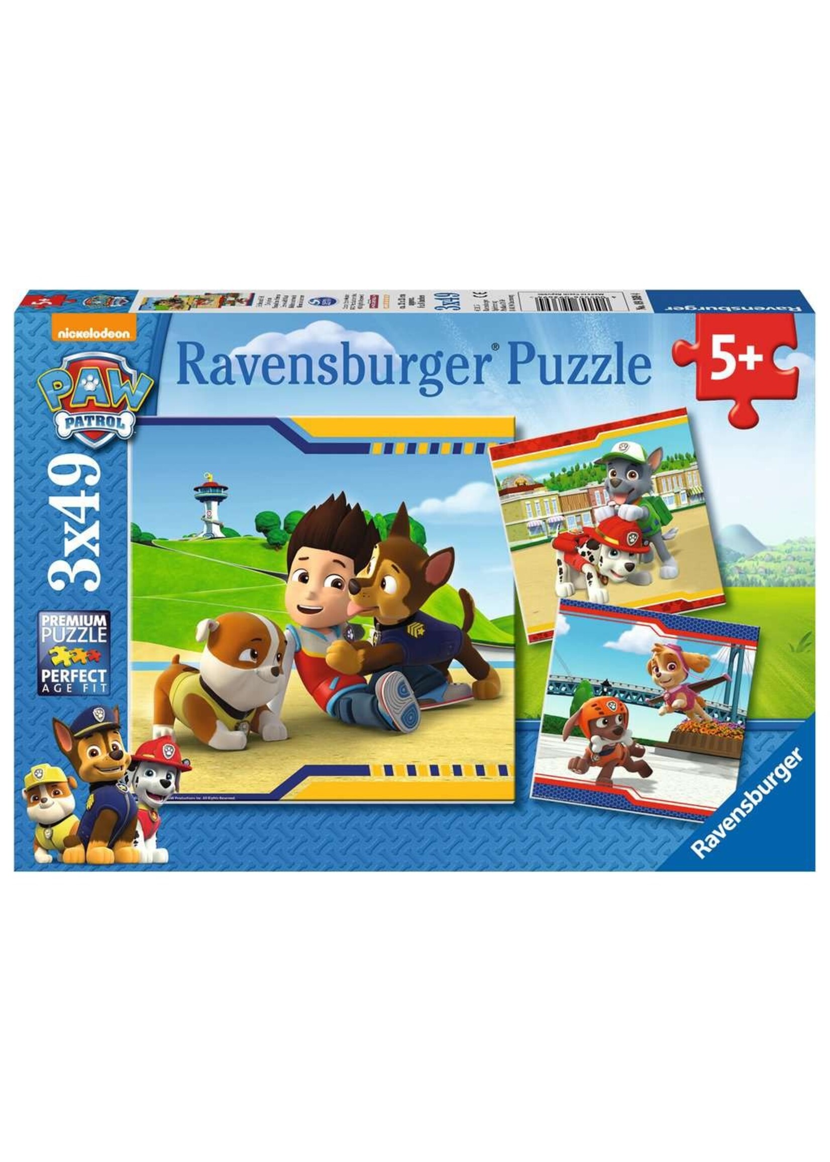 Ravensburger Ravensburger puzzel Paw Patrol - Helden met vacht (3x 49 stukjes)
