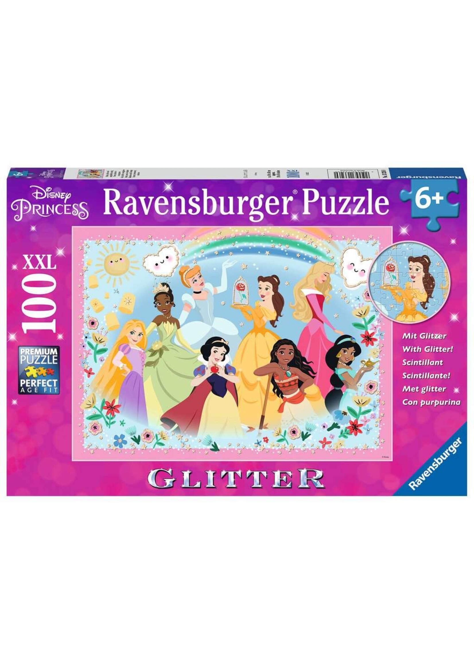Ravensburger Ravensburger puzzel Disney Princess met glitters (100 XXL stukjes)