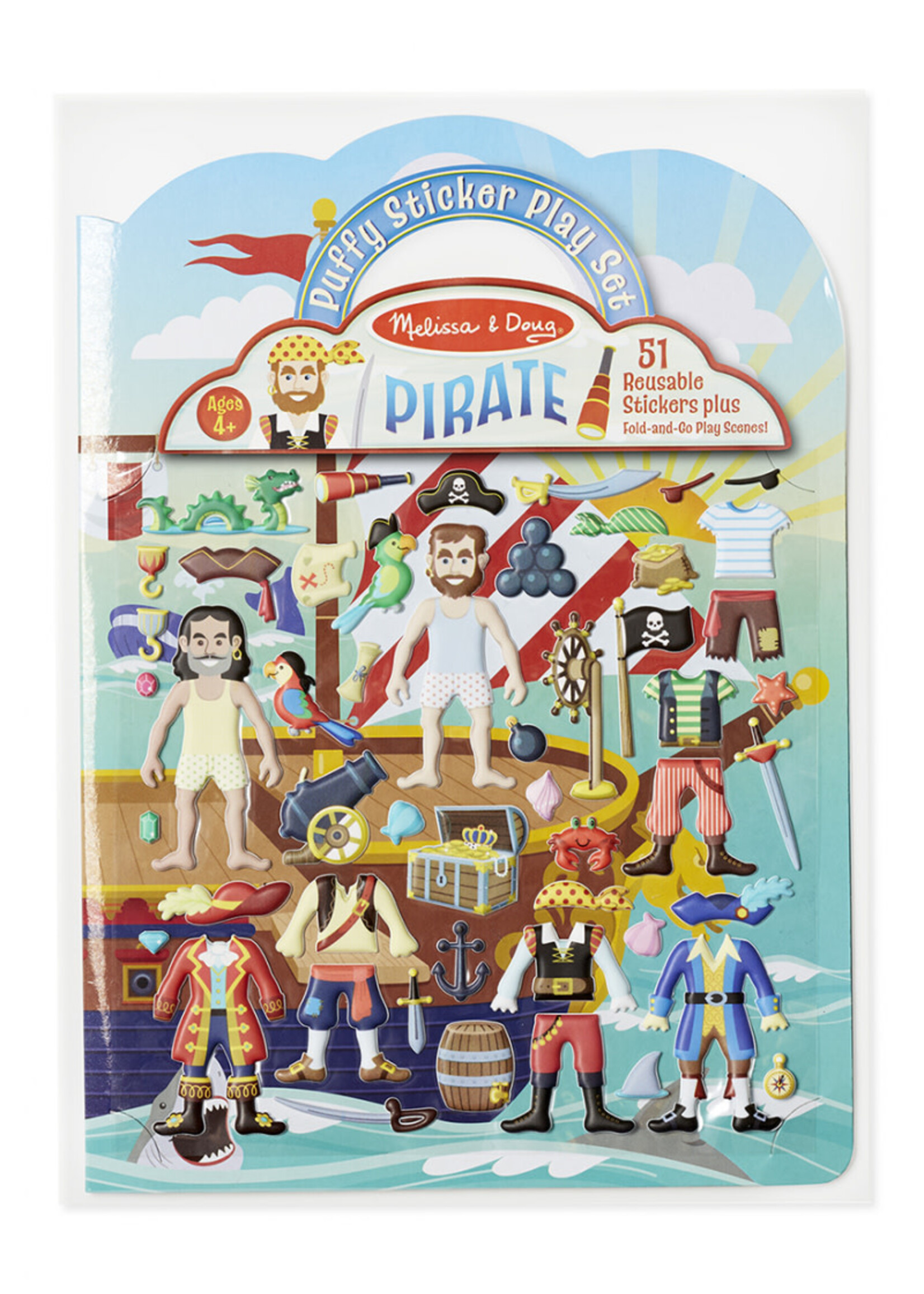 Melissa & Doug Herbruikbare Extra Dikke Stikkers - Piraten