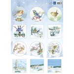 Marianne Design Marianne D Decoupage Tiny‘s mini‘s Winter IT615 12 designs (6 round, 6 square)