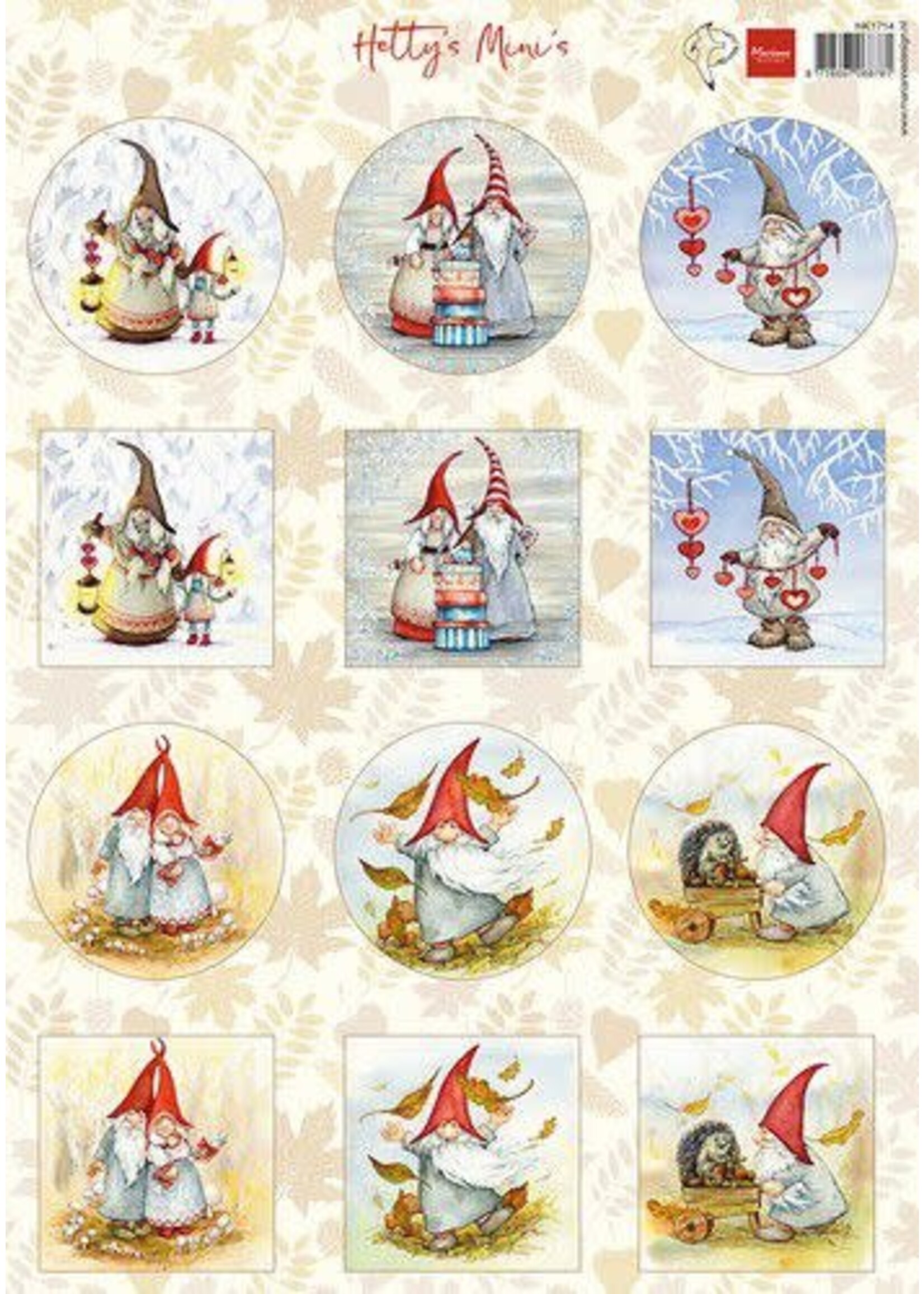 Marianne Design Marianne D Decoupage Hetty‘s Mini‘s - Gnomes