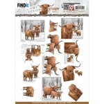 find it 3D Push-Out - Amy Design - Sturdy Winter - Scottish Highlander