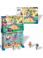 Ravensburger Ravensburger Puzzel Piraten op Schattenjacht Puzzle&Play (2x24 stukjes)