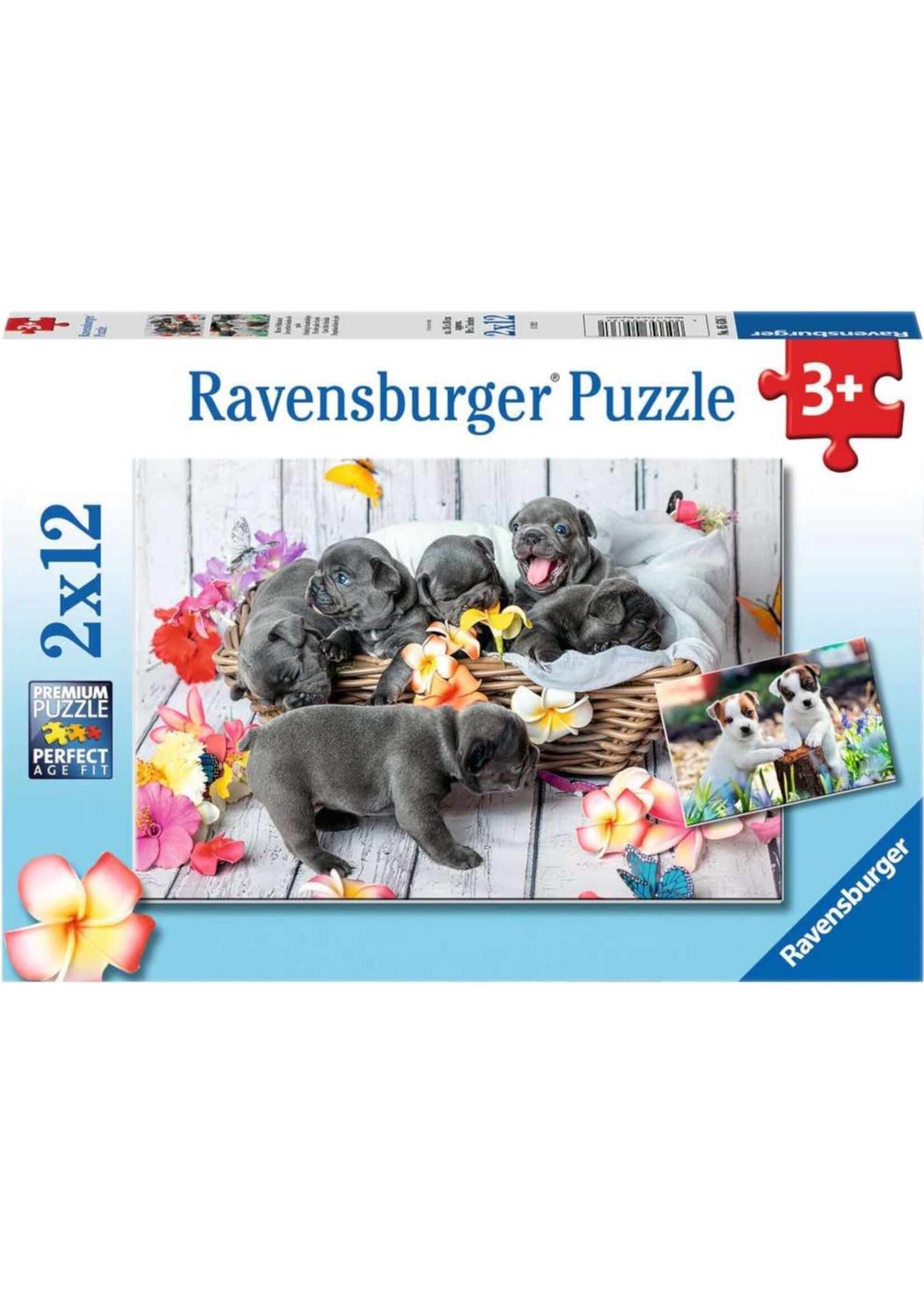 Ravensburger Ravensburger Puzzel  Schattige Haarbolletjes (2x12 stukjes)