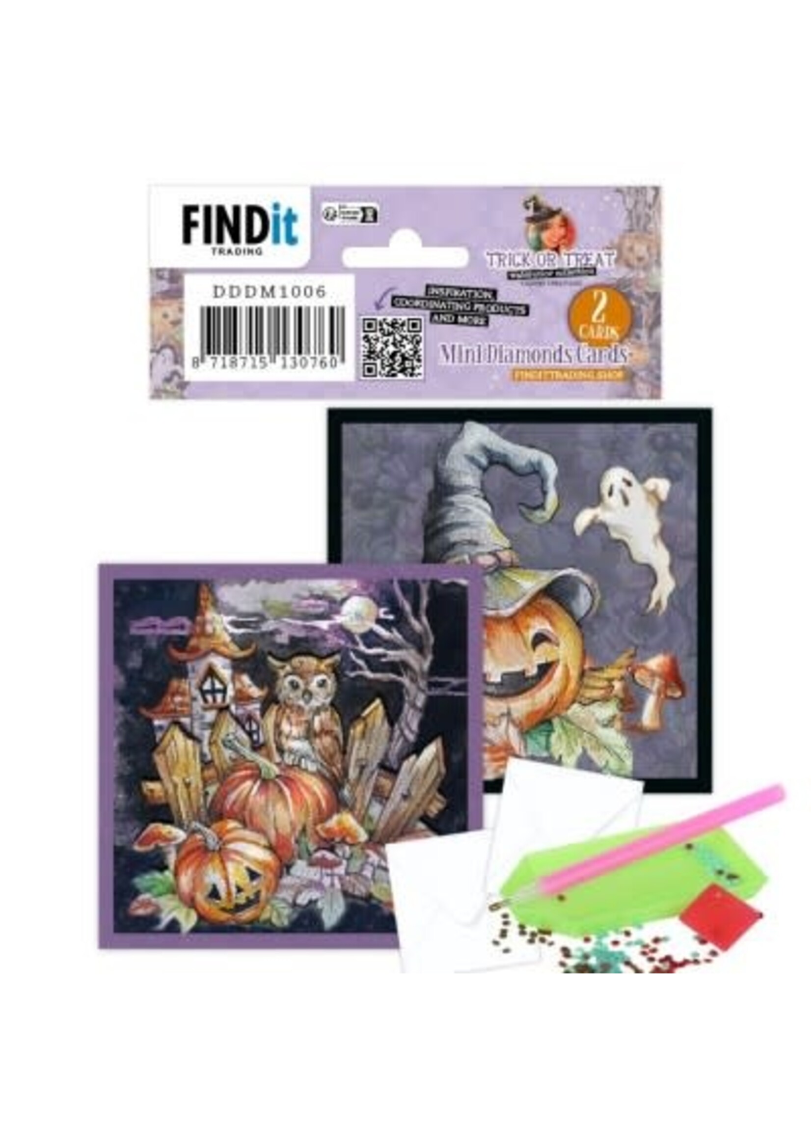 find it Dotty Designs Mini Diamond Cards Set - Trick Or Treat