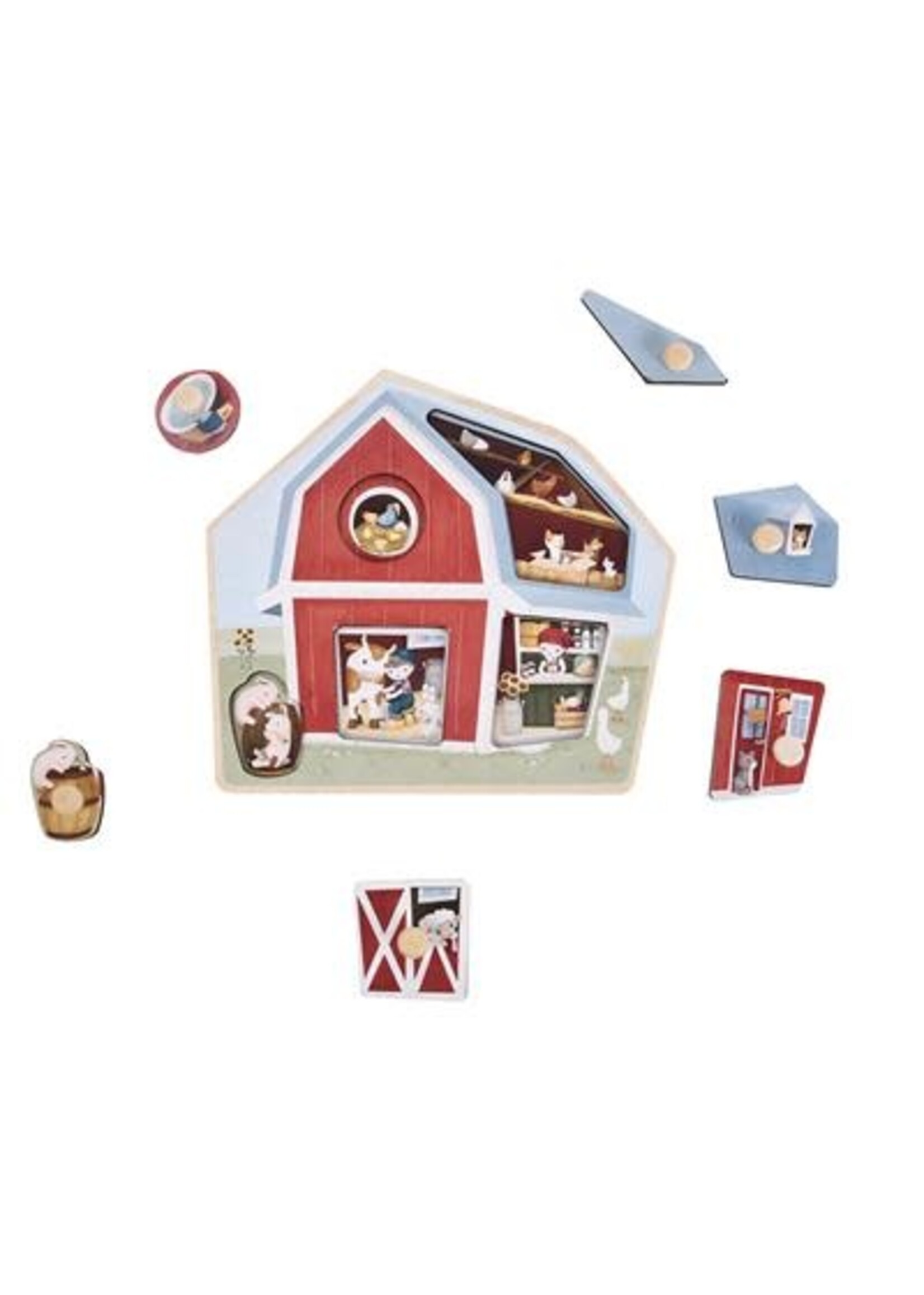 Little Dutch Little Dutch - Little Farm Wooden Puzzle