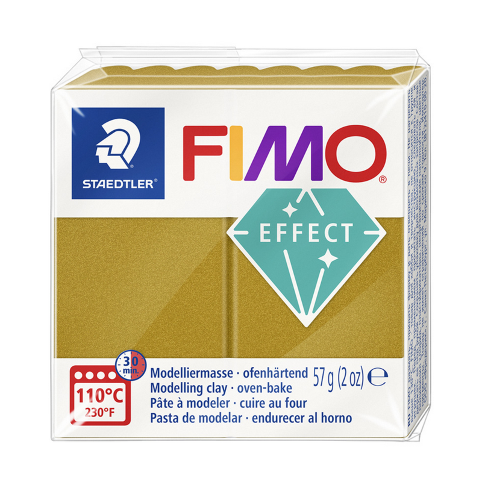 Fimo Fimo Effect metallic goud 57 gr