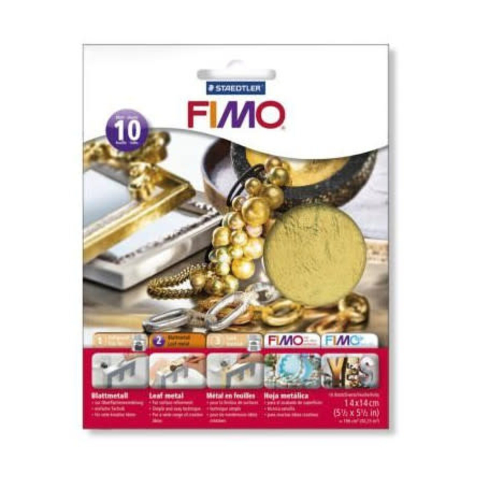 Fimo Fimo bladmetaal goud 10 vel