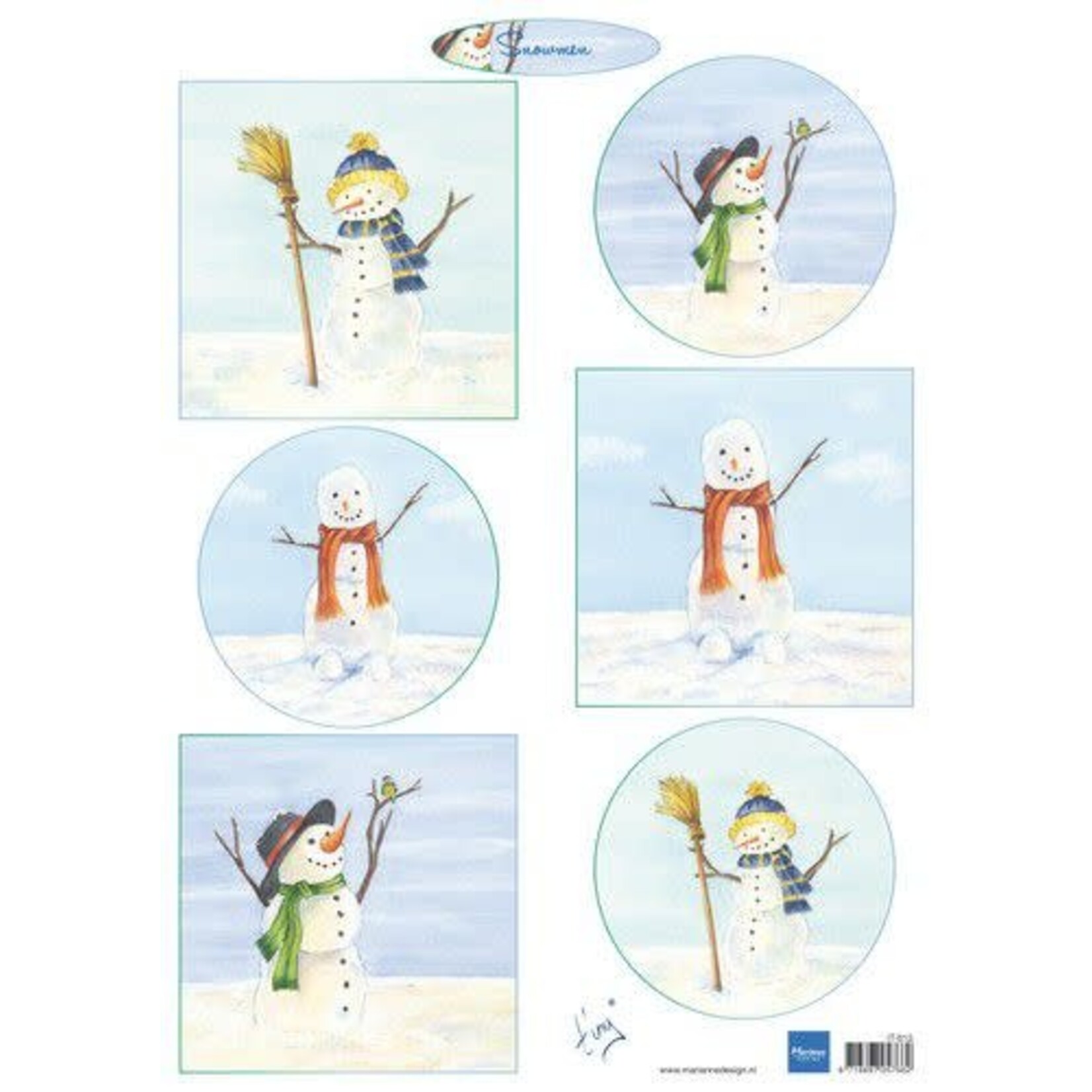 Marianne Design Marianne D Knipvellen Tiny‘s Snowmen