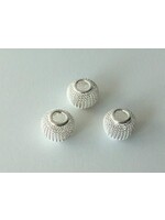 Hobby & crafting Fun Netkralen zilverkleur 12x10 mm (gat 3,5 mm) 3st