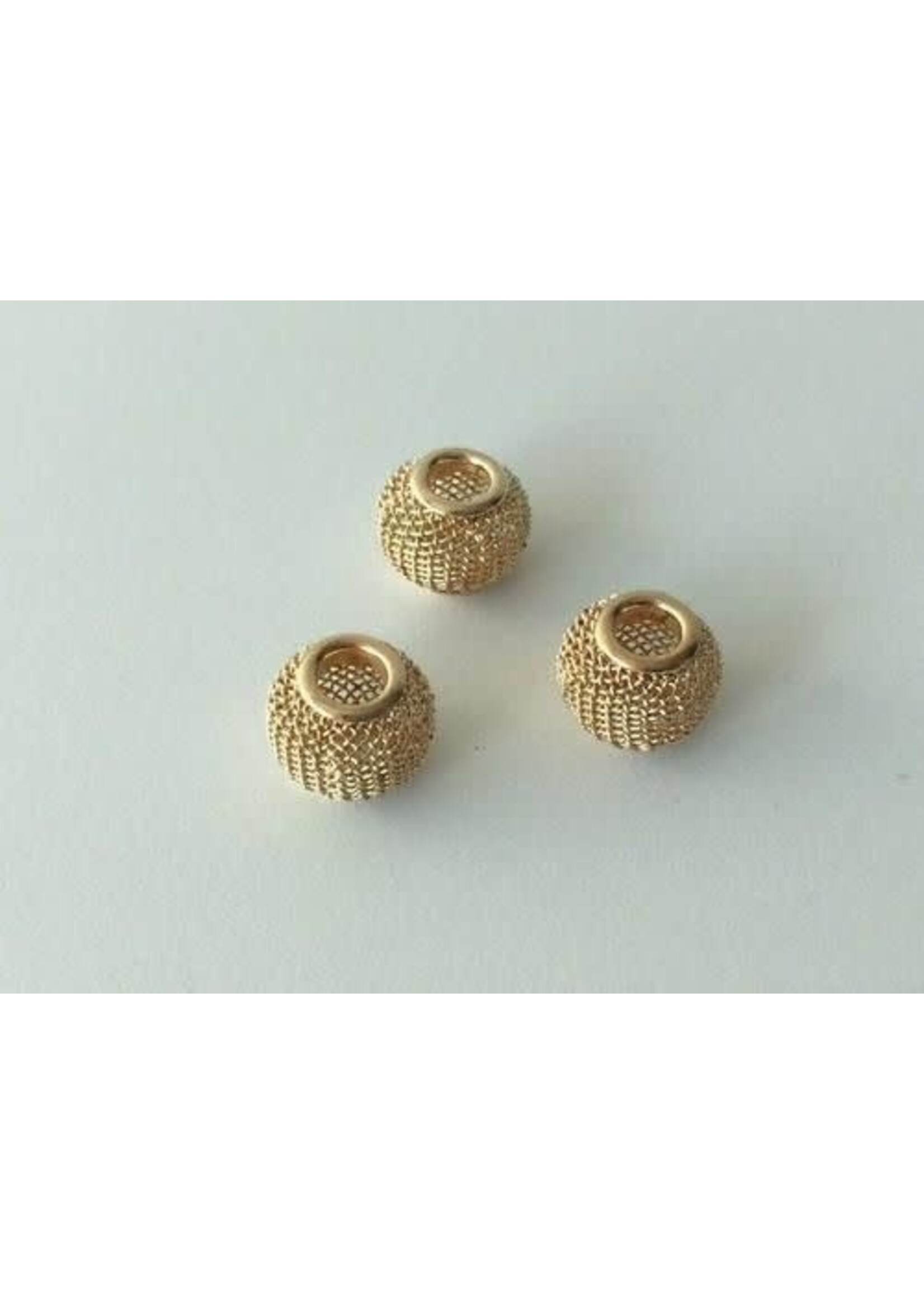 Hobby & crafting Fun Netkralen goudkleur 12x10 mm (gat 3,5 mm) 3st