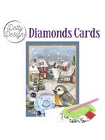 find it Dotty Designs Diamond Cards - Bird In A Snowy Christmas Village