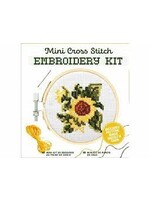 Kikkerland Kikkerland Mini Cross Stitch Borduurset Zonnebloemen