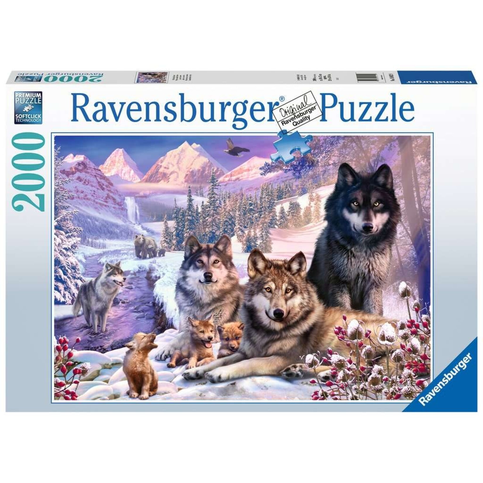 Ravensburger Ravensburger puzzel Wolven in de sneeuw (2000 stukjes)