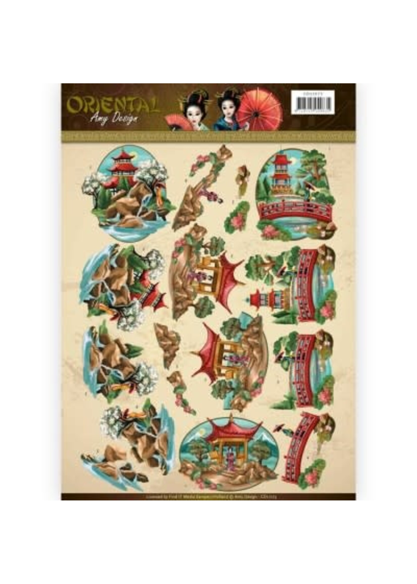 Amy Design Landscapes - Oriental 3D-Knipvel Amy Design