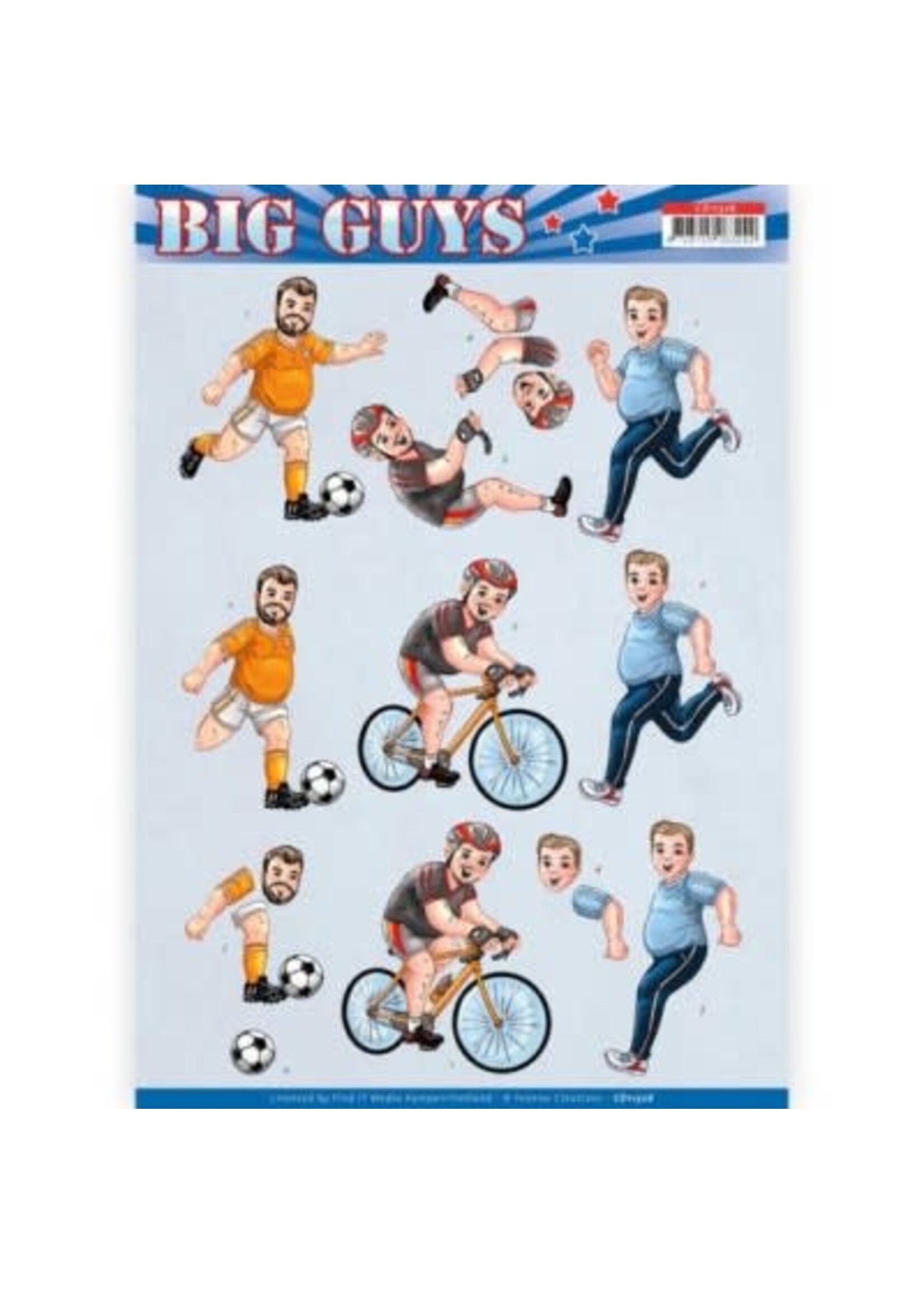 find it Sports - Big Guys 3D-Knipvel Yvonne Creations