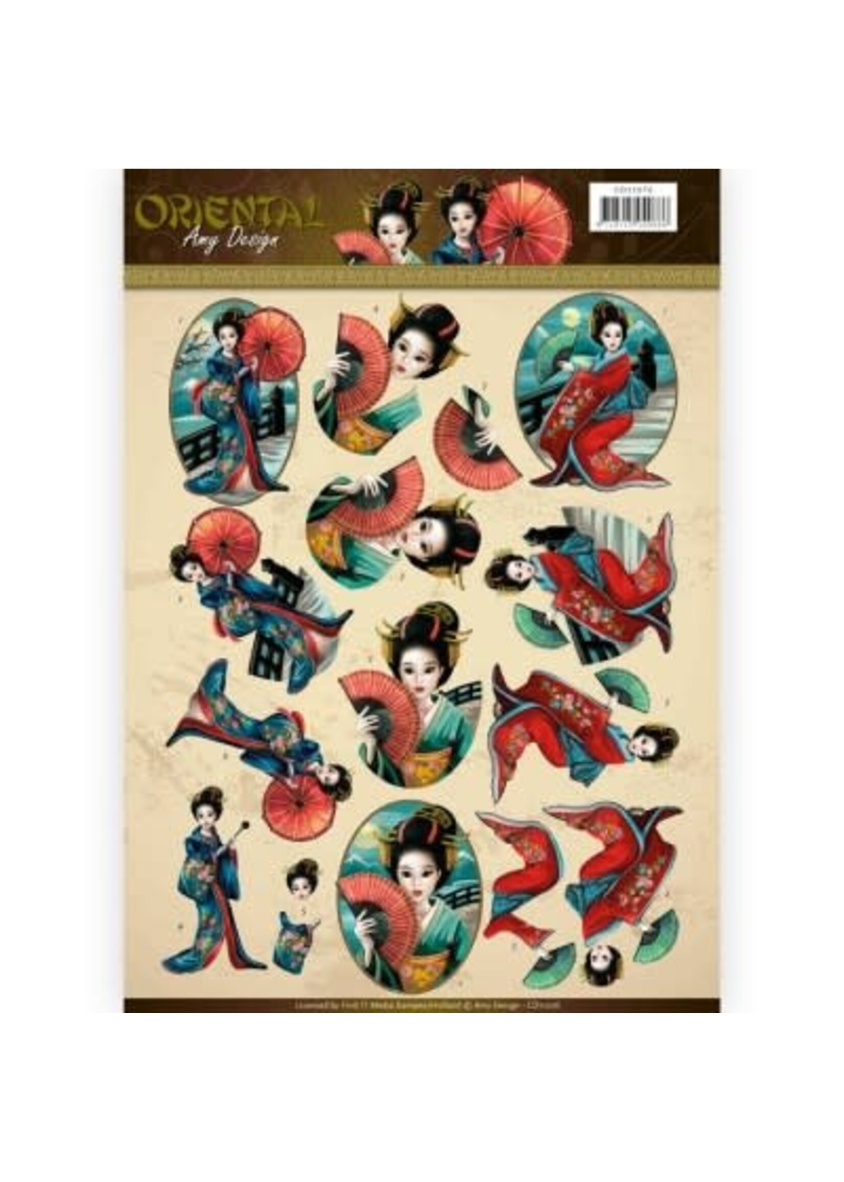 Amy Design Geishas - Oriental 3D-Knipvel Amy Design