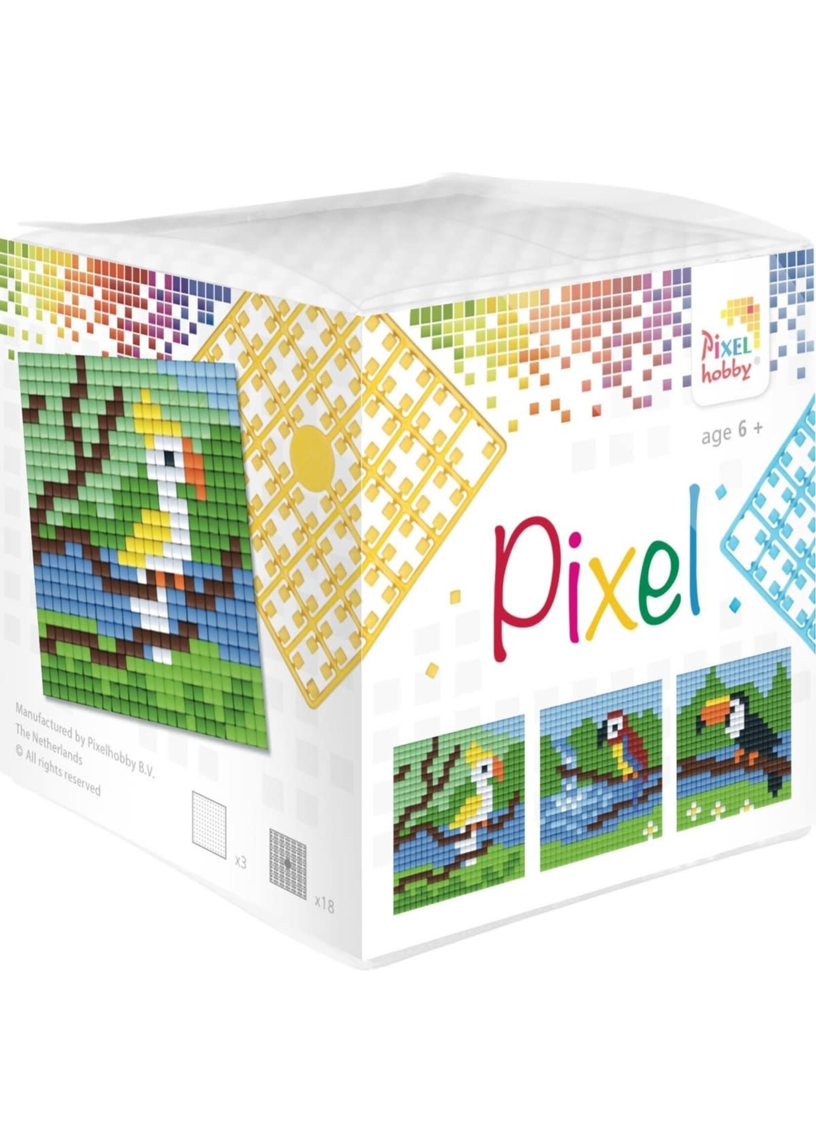 Pixel Pixel 3-pack Tropische Vogels