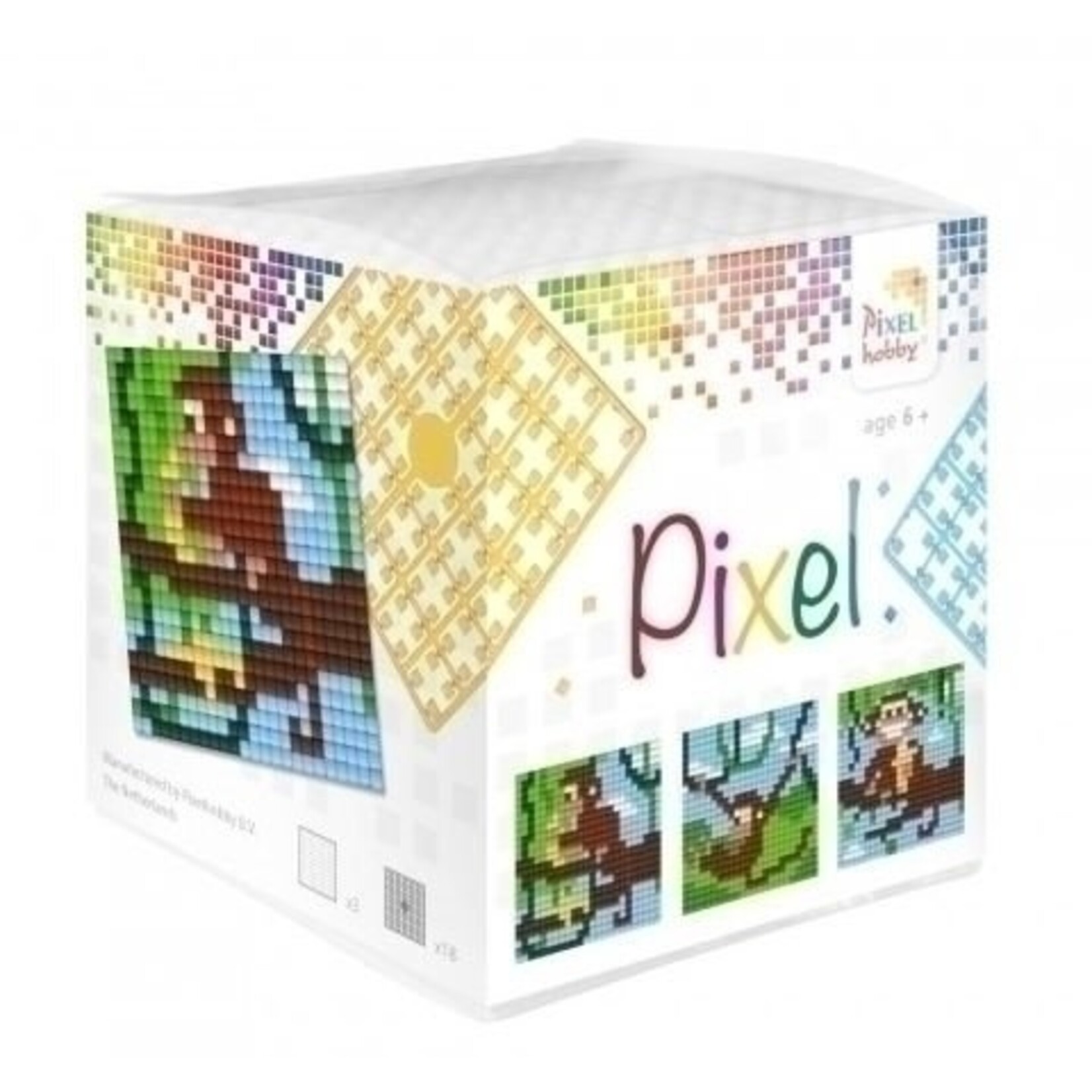 Pixel Pixelhobby kubus aapjes