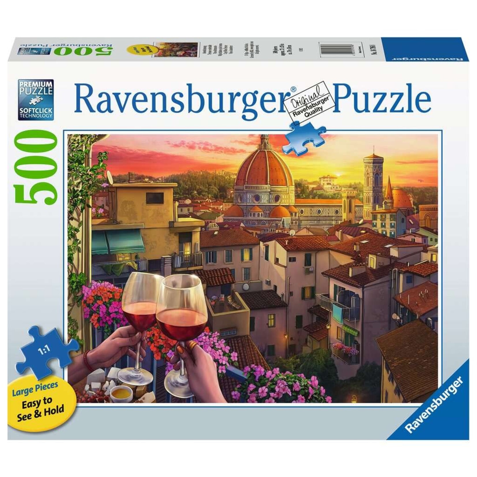 Ravensburger Ravensburger puzzel Wijn drinken op het terras  (500 stukjes)