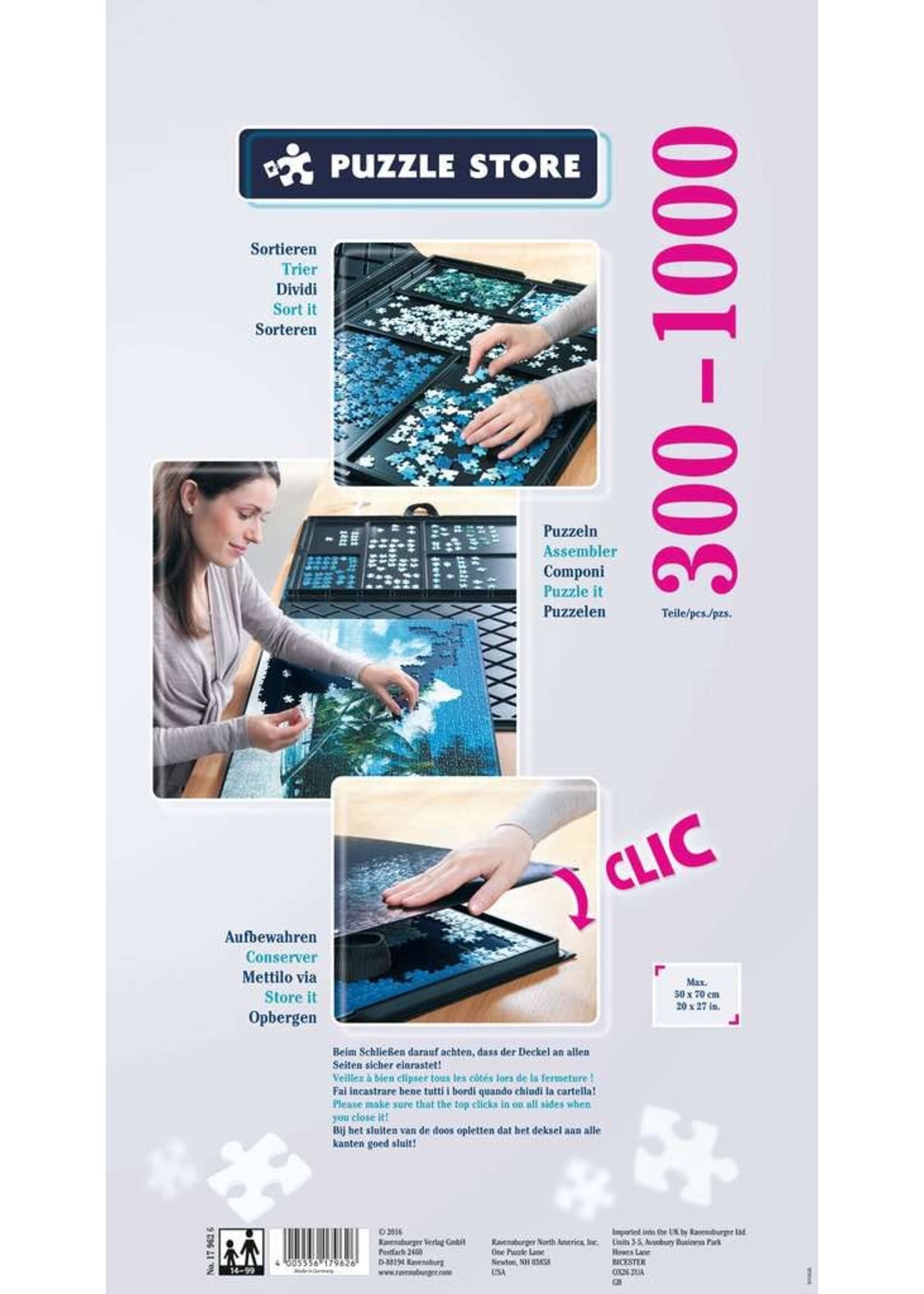 Ravensburger Ravensburger Puzzelstore (om je puzzel op te bergen) 300 - 1000 stukjes