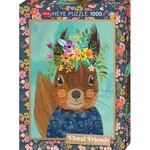 Heye Heye puzzel Floral Friends - Sweet Squirrel (1000 stukjes)