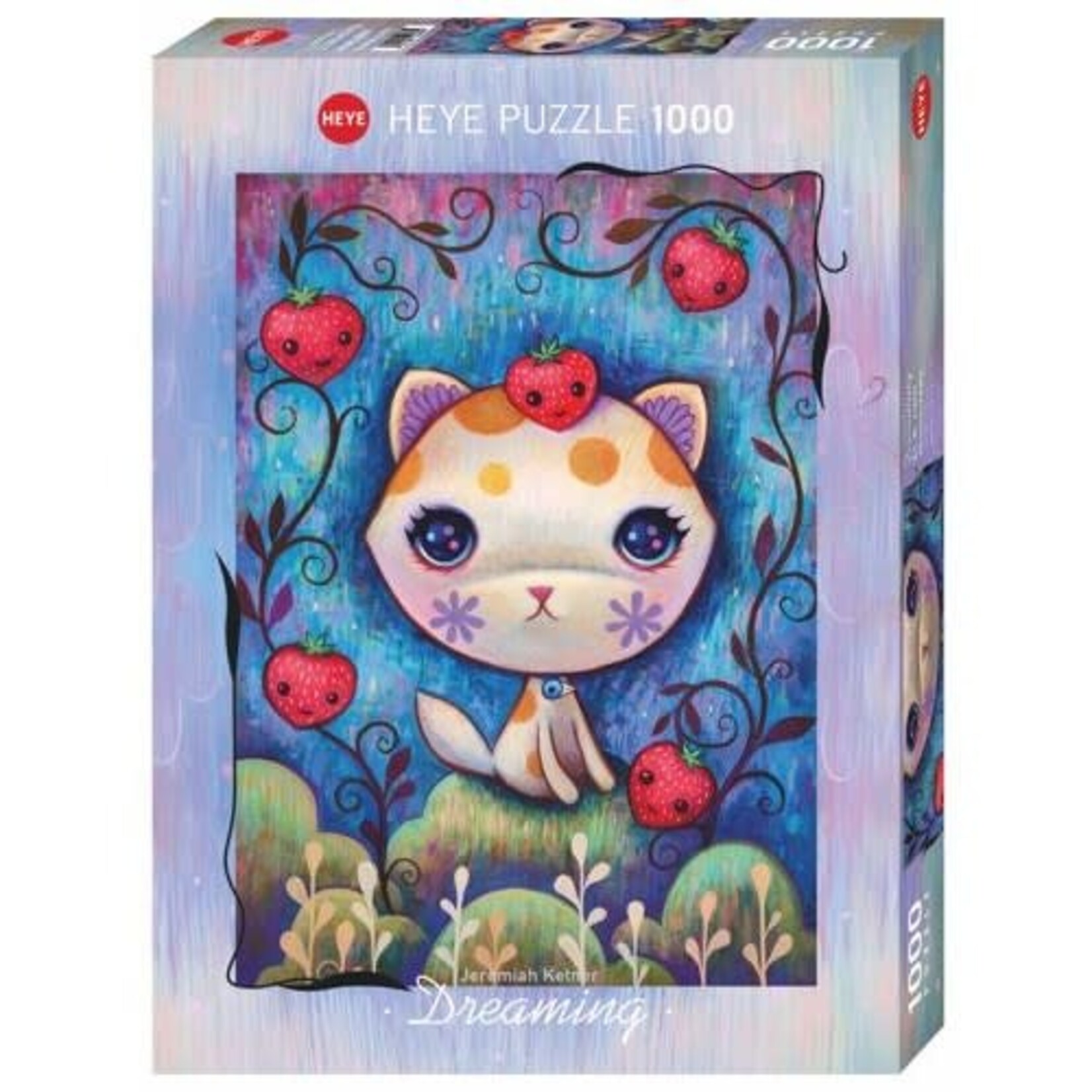 Heye Heye puzzel Dreaming Strawberry Kitty (1000 stukjes)