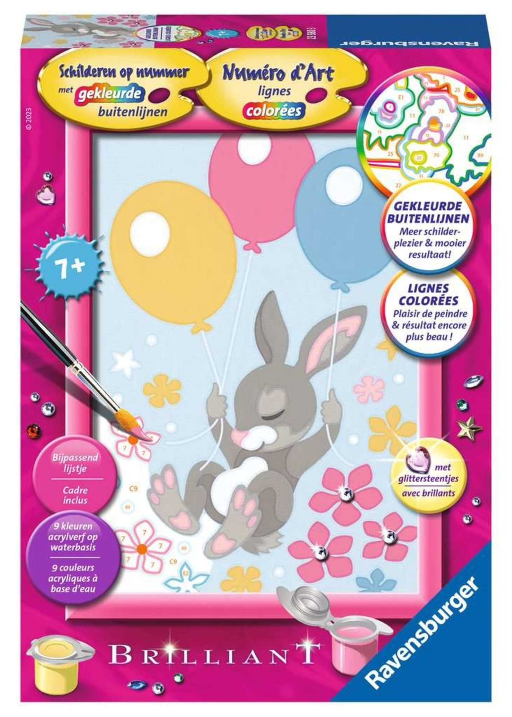 Ravensburger Ravensburger Schilderen op Nummer - Konijn met Glitters