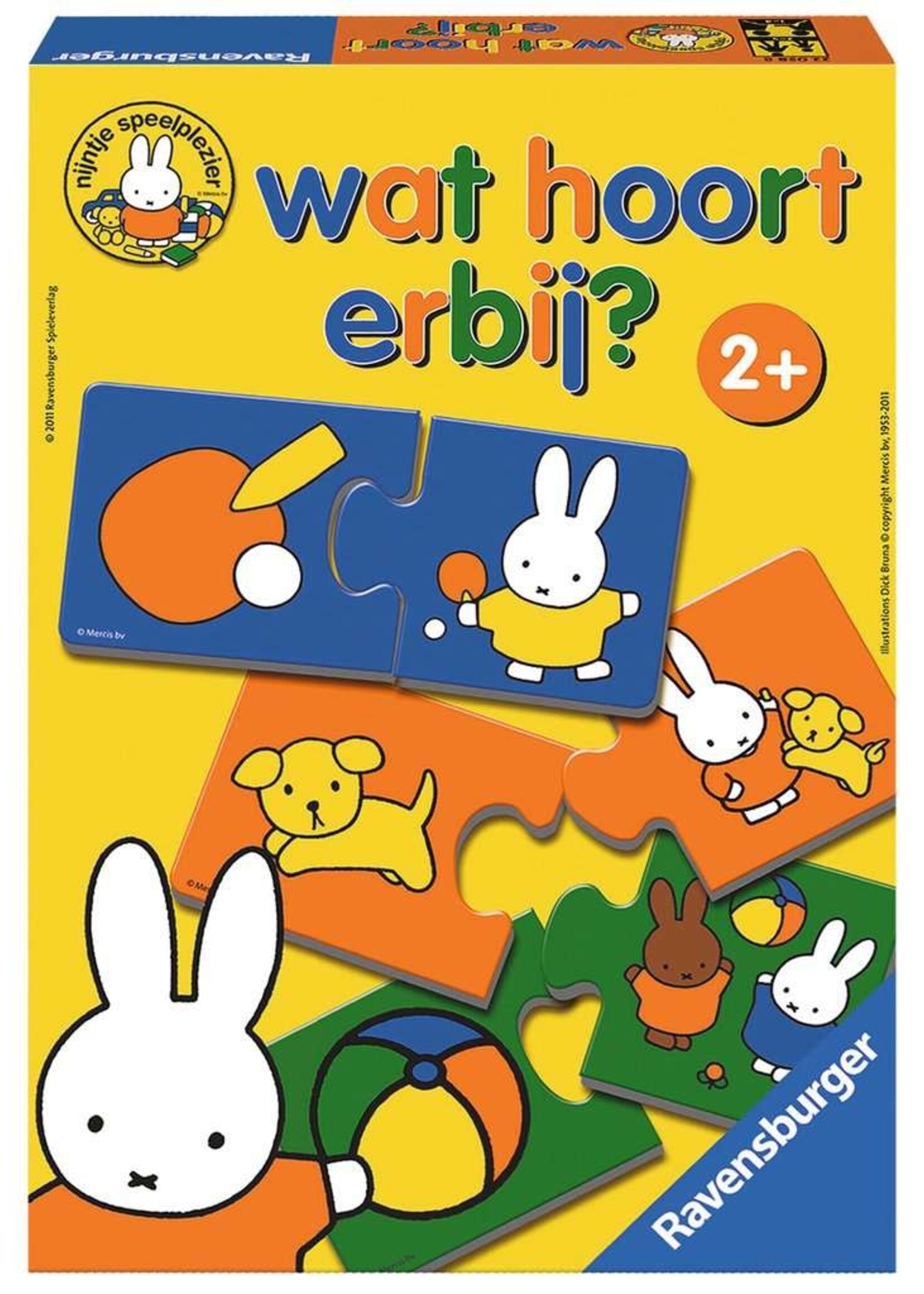 Ravensburger Ravensburger puzzel Nijntje - Wat hoort erbij (12x 2 stukjes)