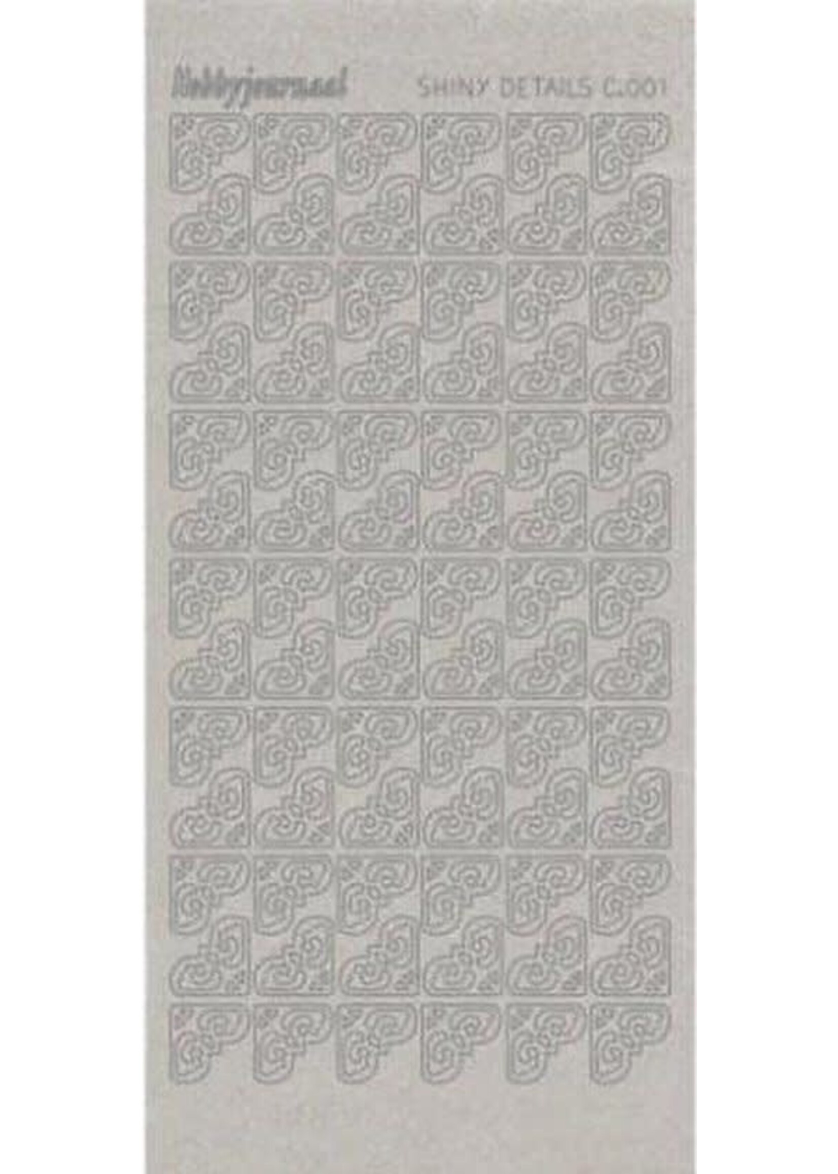 find it Hobbydots Stickers - Zilver - Shiny Details Corners 1