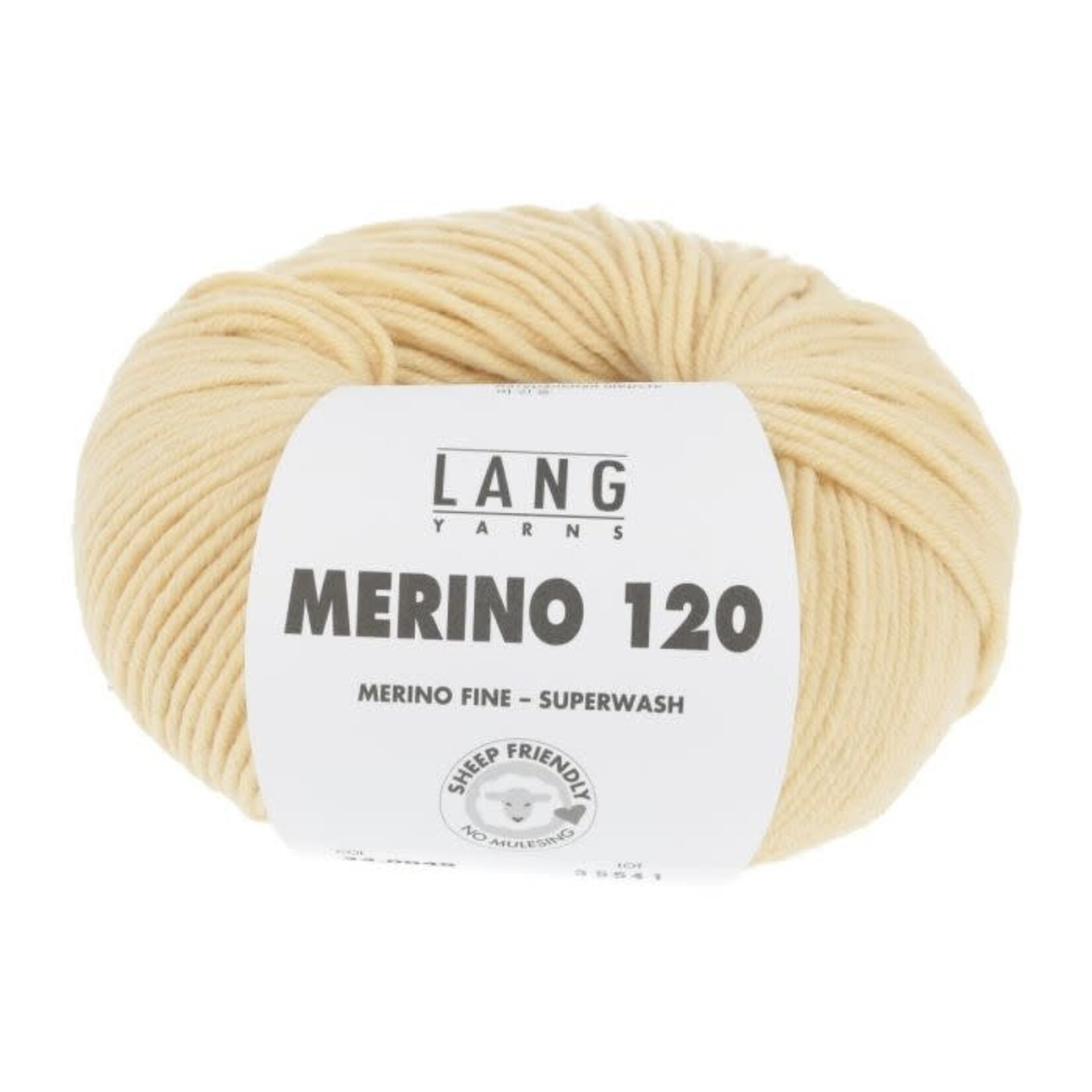 LangYarns Lang Yarns - Merino 120 - 50 gram Lichtgeel
