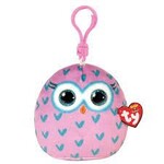 Ty TY squish a boo clip Winks owl 8cm