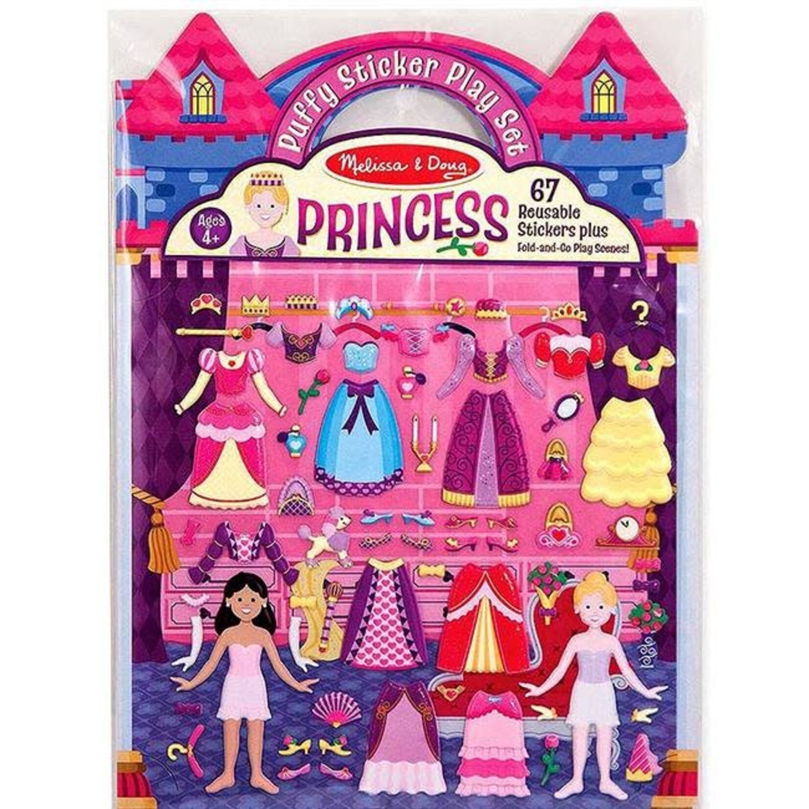 Melissa & Doug Herbruikbare Extra Dikke Stickers - Prinsessen