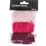 Creotime Gekaarde wol - Roze Harmonie (3 x 10 gram)