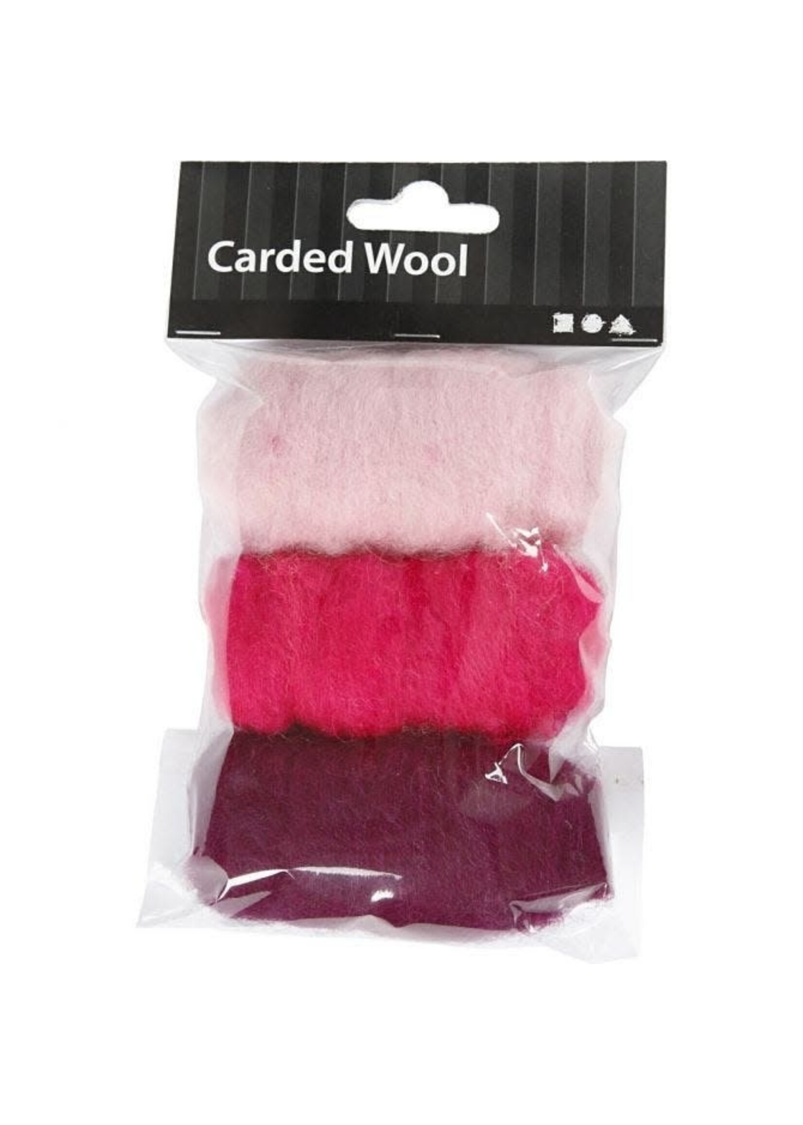 Creotime Gekaarde wol - Roze Harmonie (3 x 10 gram)