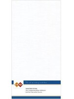 Card deco Linnenkarton - Wit (vierkant)