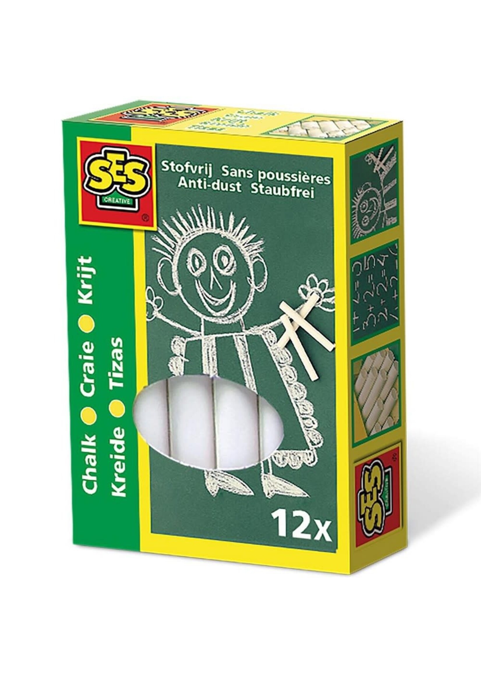 SES SES Schoolkrijt - wit