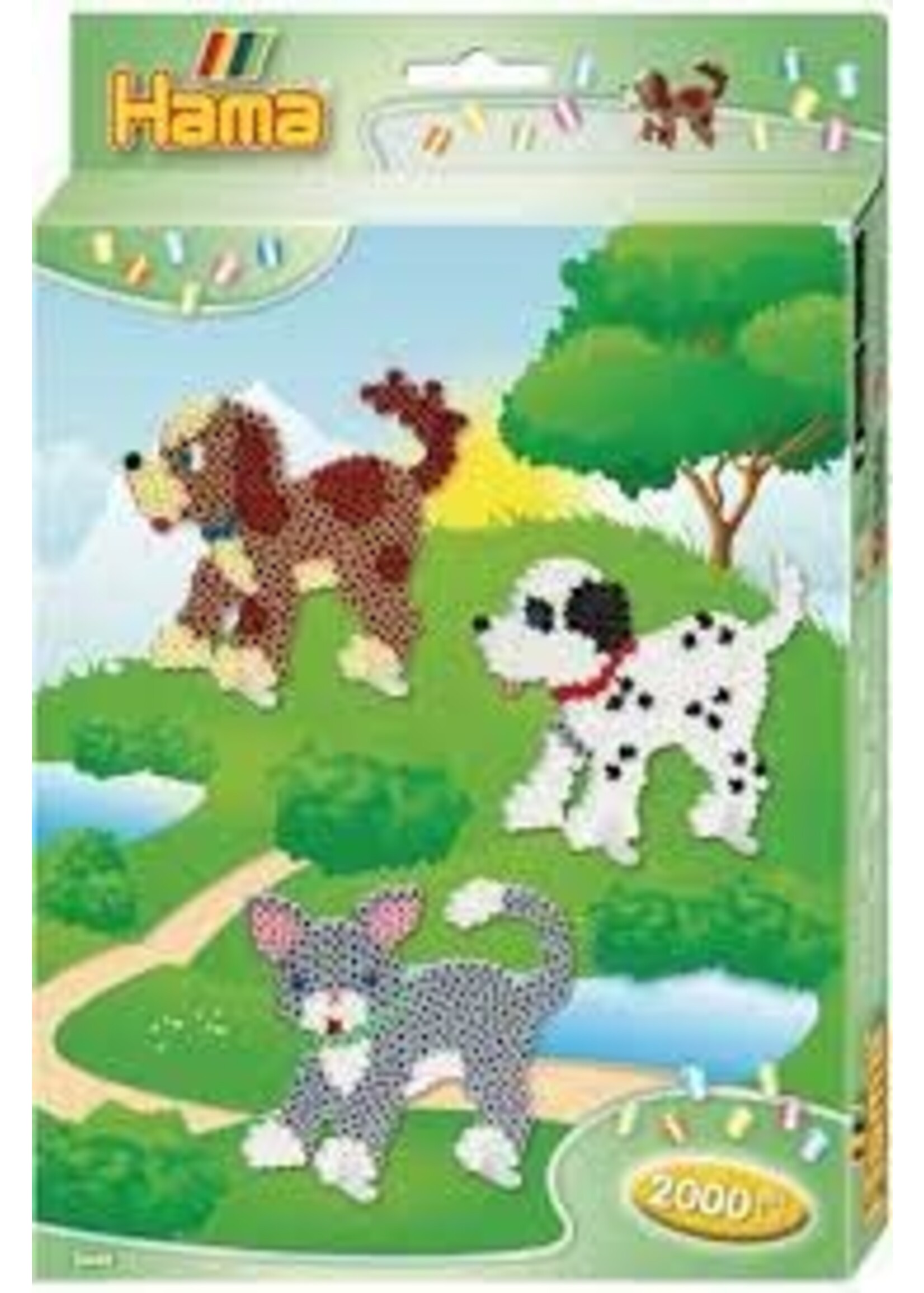 Hama Hama Strijkralen Set Hond en Kat (2000 kralen)