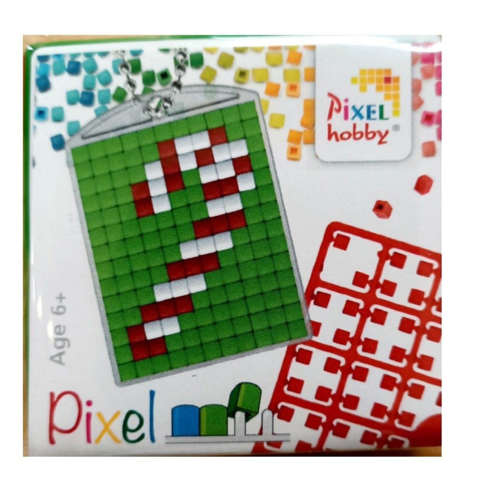 Pixel Pixelhobby - sleutelhanger - Candy Cane