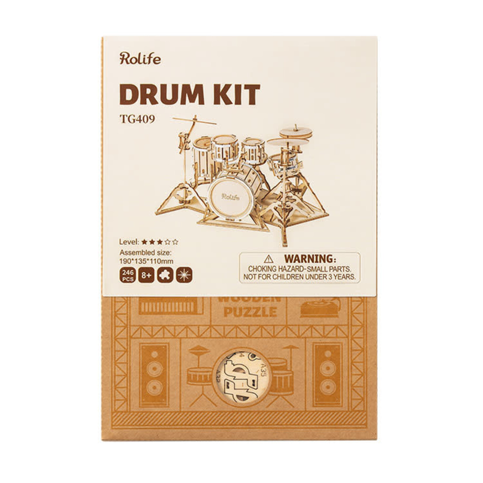 Rolife Rolife - Drumstel (houten bouwpakket)