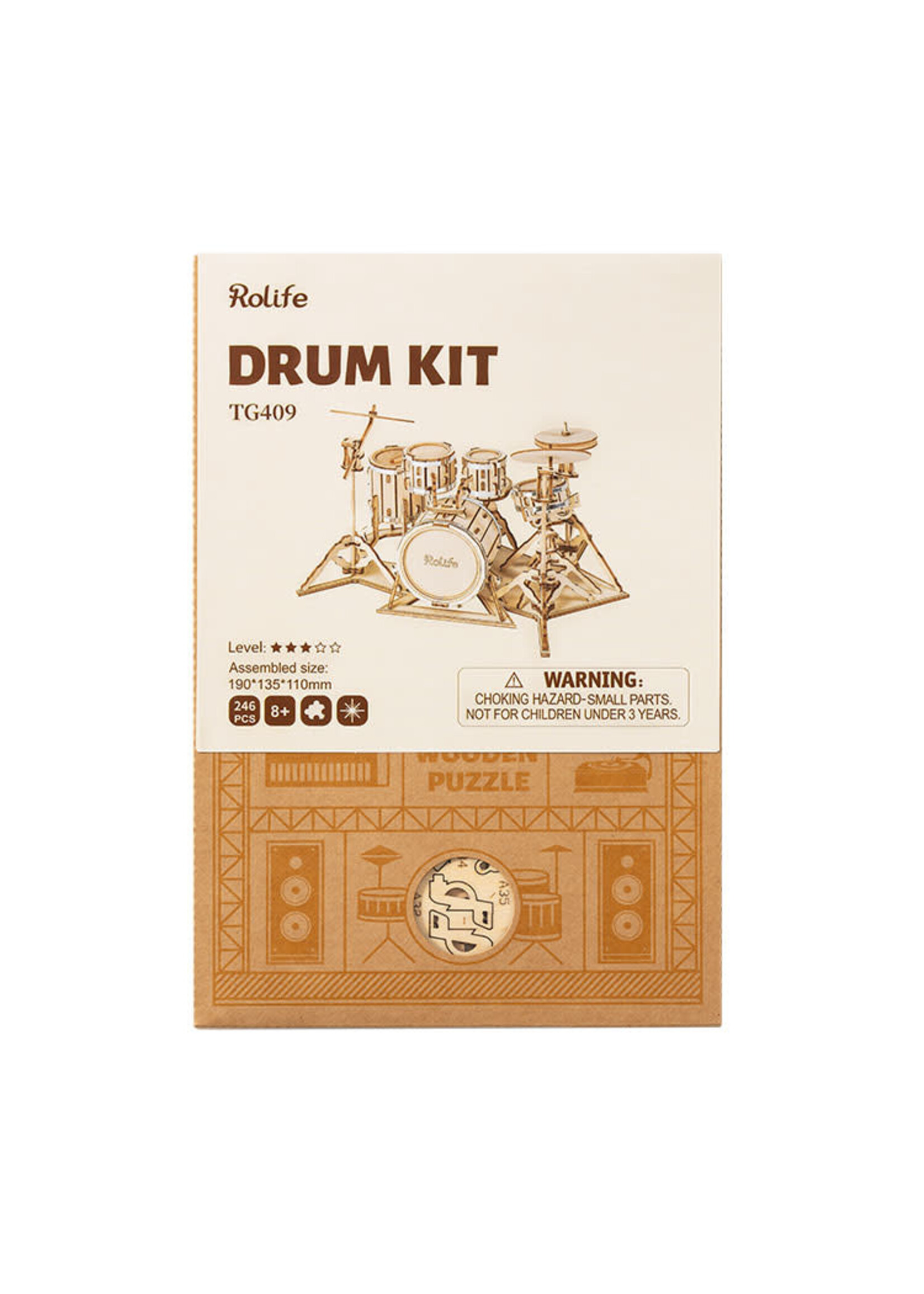 Rolife Rolife - Drumstel (houten bouwpakket)