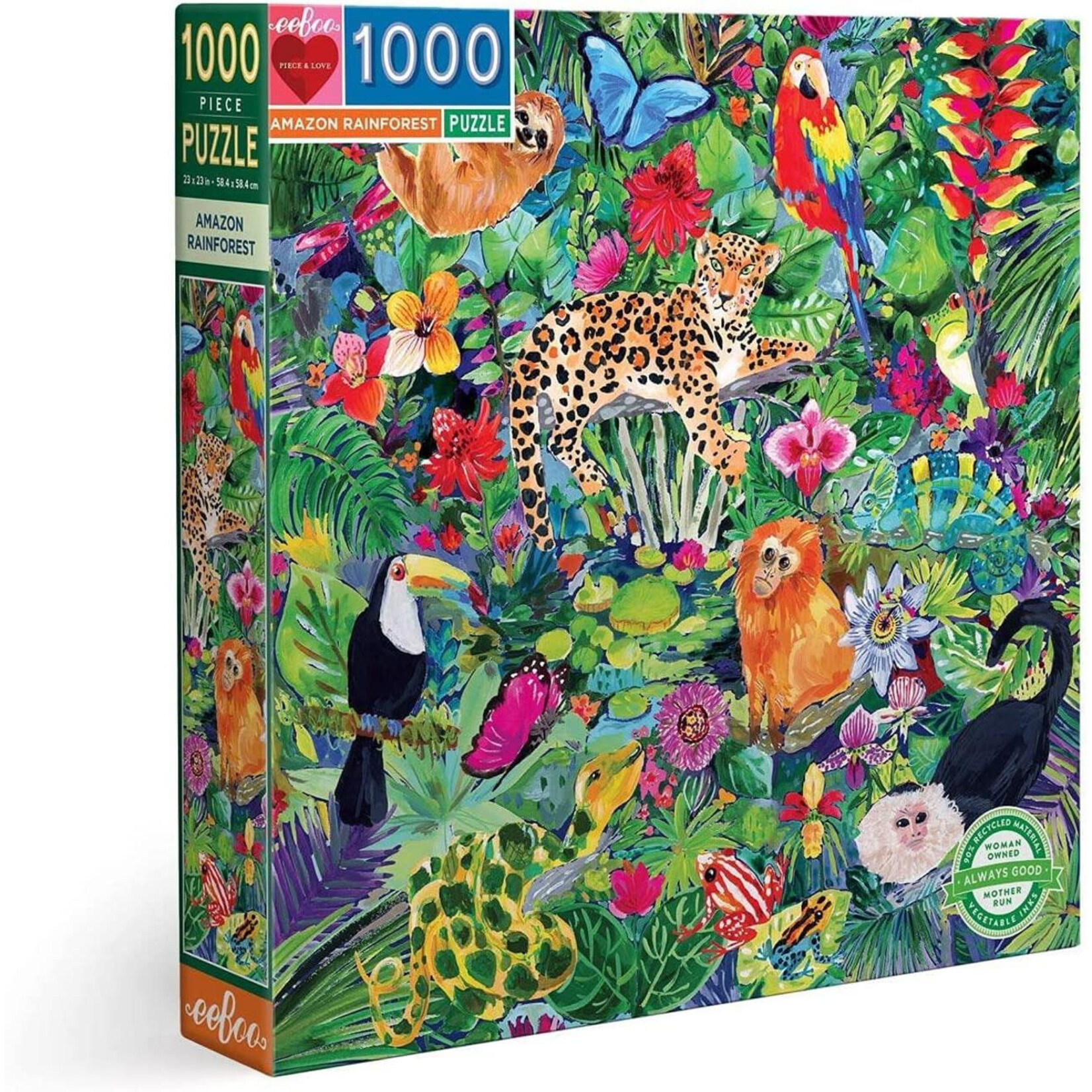 Eeboo Eeboo puzzel Amazon Rainforest (1000 stukjes)