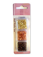 Hobby & crafting Fun Kralen - Parels Ovaal- Trio set (lichtroze, roze, bordeaux)