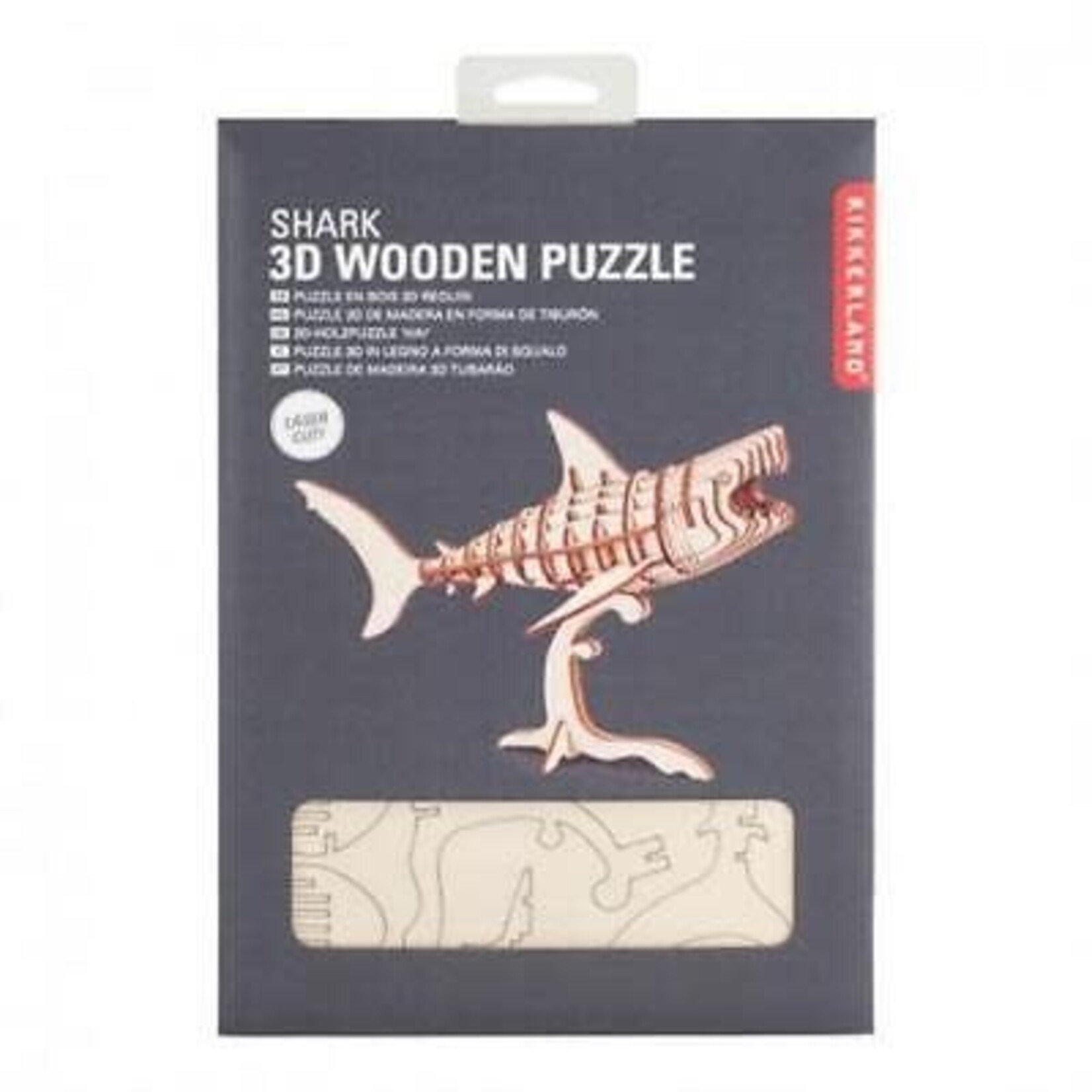Kikkerland Kikkerland - houten 3D puzzel - Haai