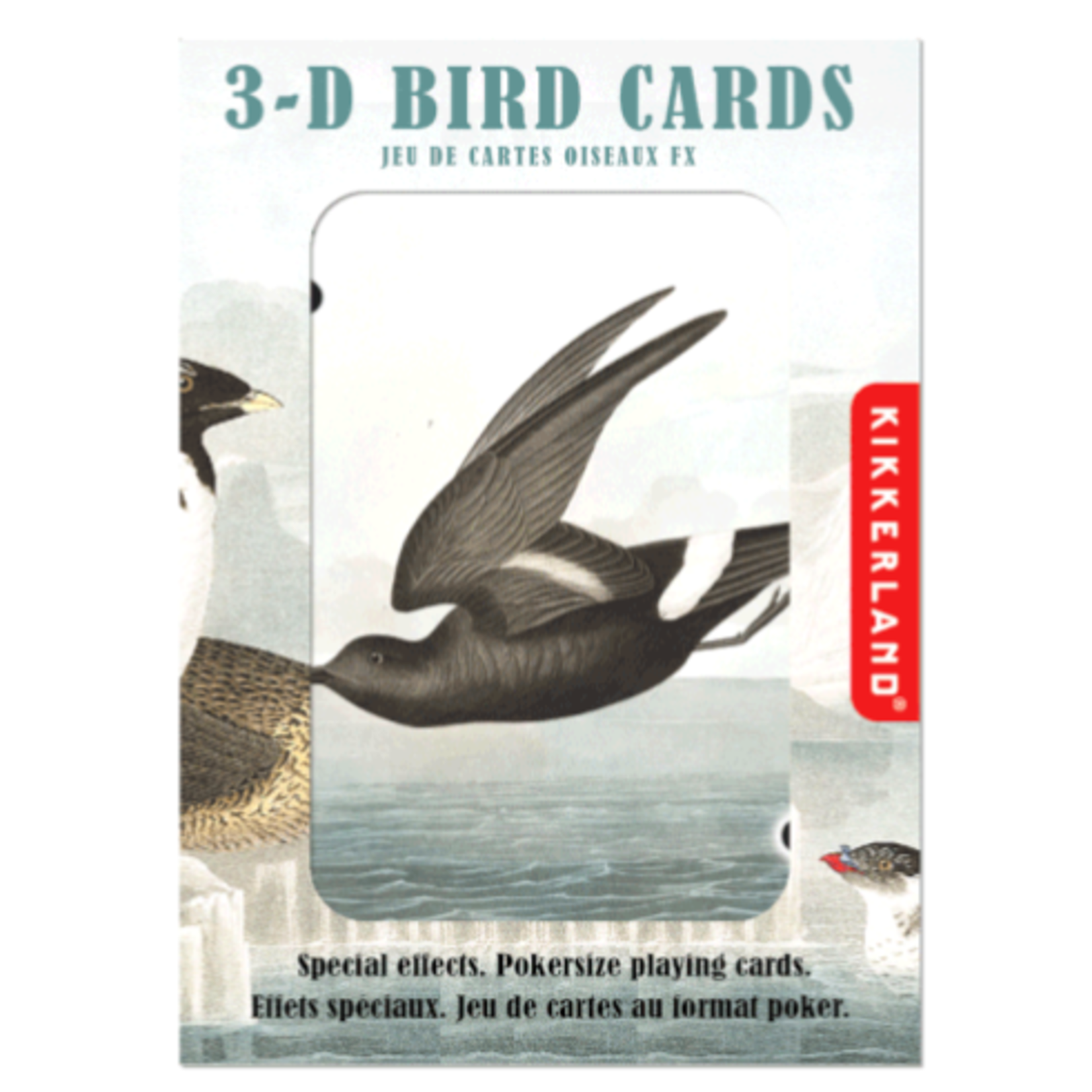 Kikkerland Kikkerland 3-D speelkaarten - Vogels