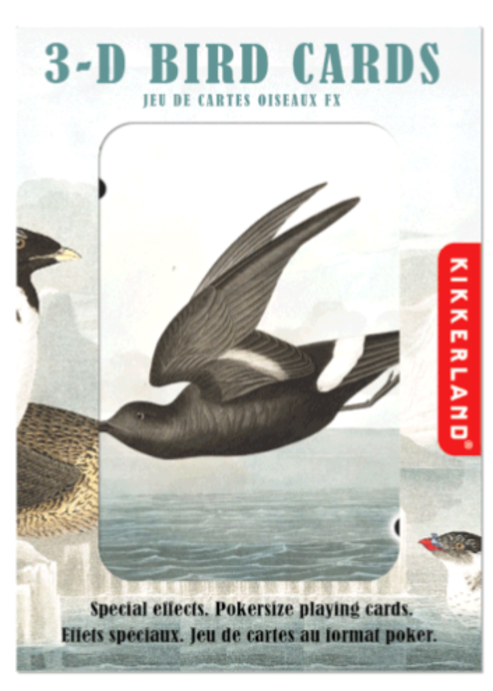 Kikkerland Kikkerland 3-D speelkaarten - Vogels