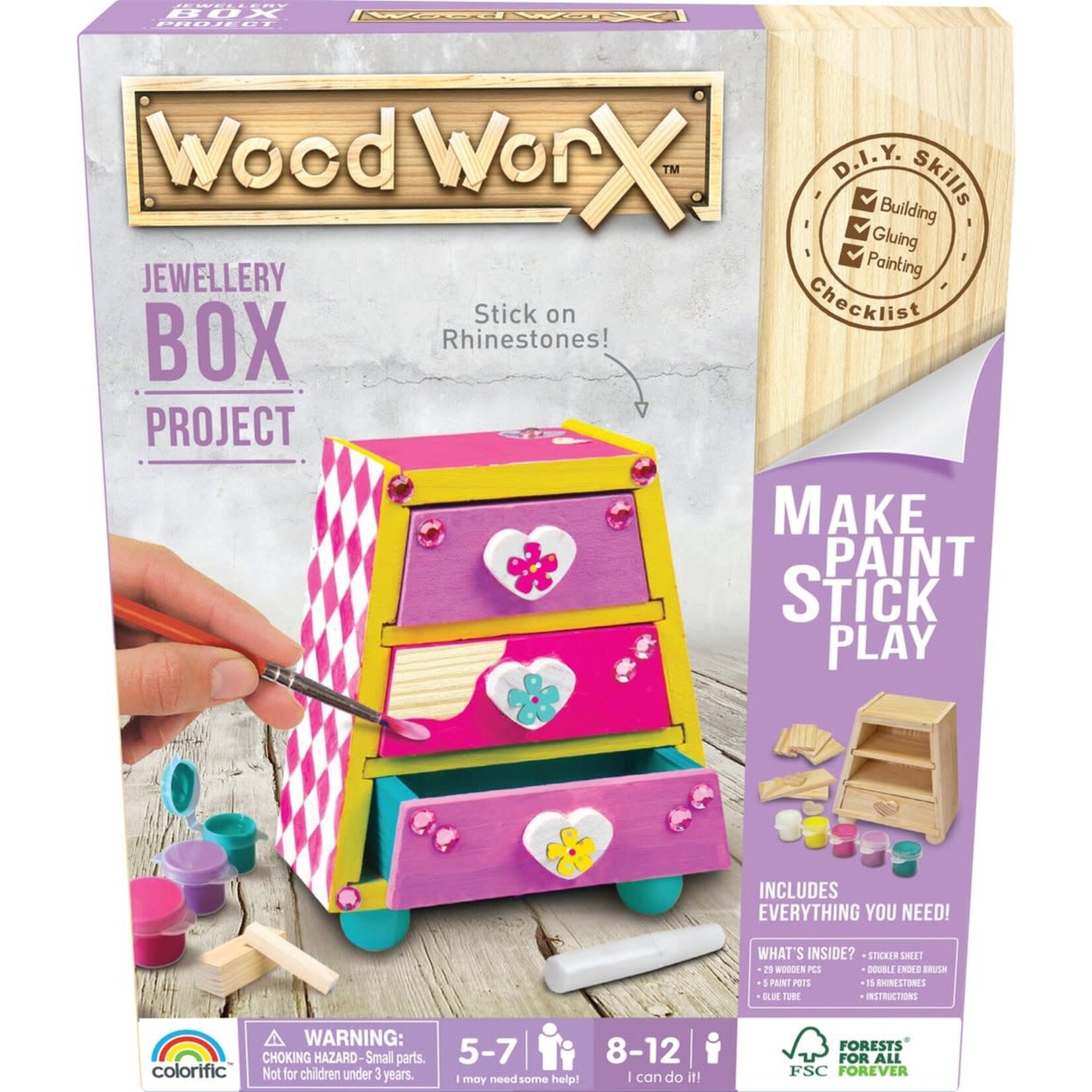 Wood Worx Wood WorX - Core Girls - Jewellery Box