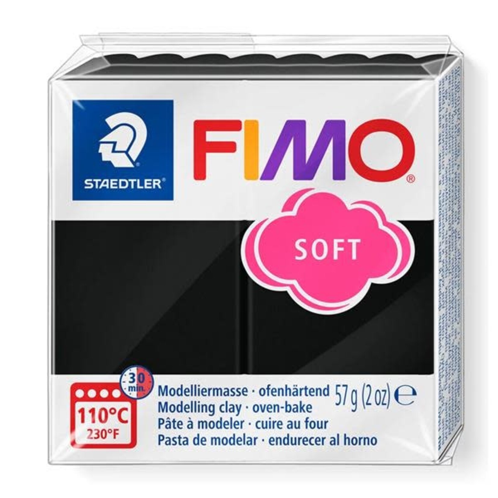 Fimo Fimo - Soft boetseerklei 56 gram Black